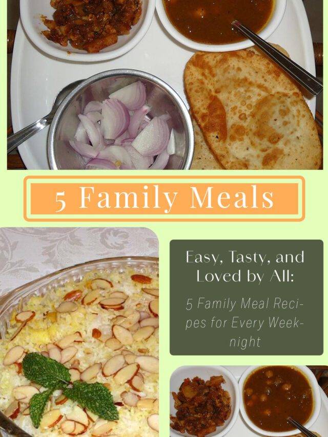 5 Family Meal Recipes for Every Weeknight