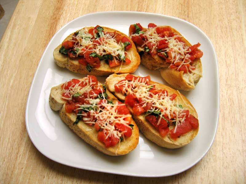 Fettuccini Balsamic Vinegar Bruschetta