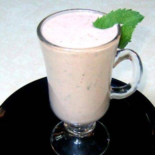 Strawberry Basil & Herb Lassi